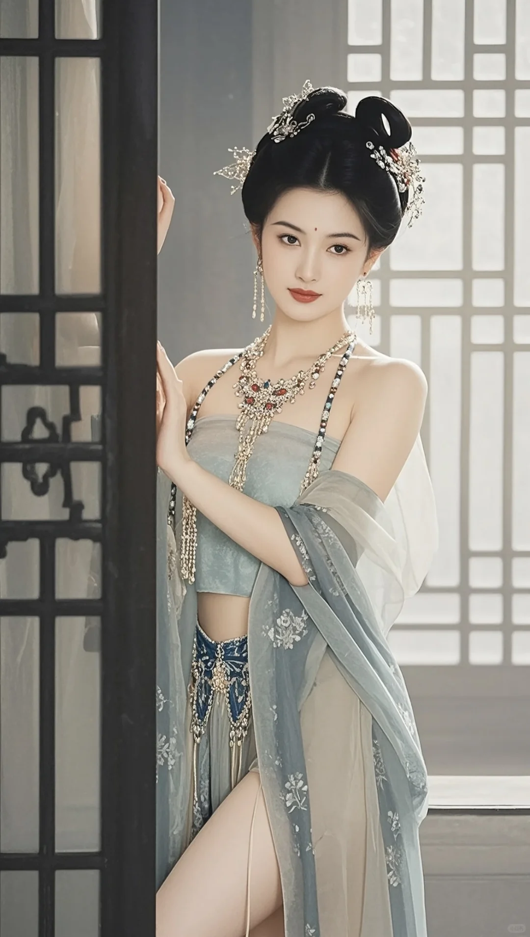 古风美人、绘画分享、美到骨子里的古风美人