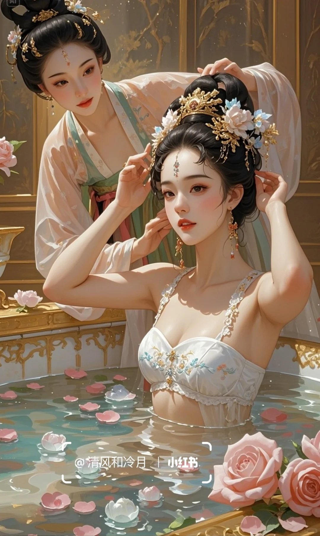 娘娘几日劳累，这香汤一泡，最是解乏～