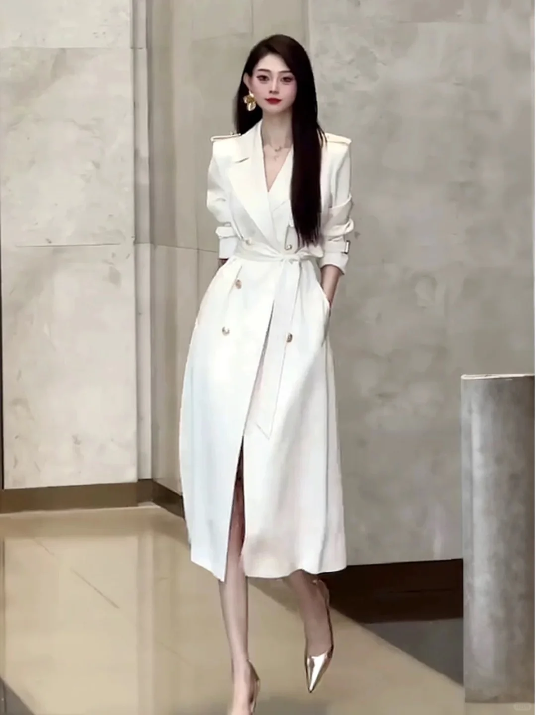 高级感气质女神范风衣外套 2025秋季新款