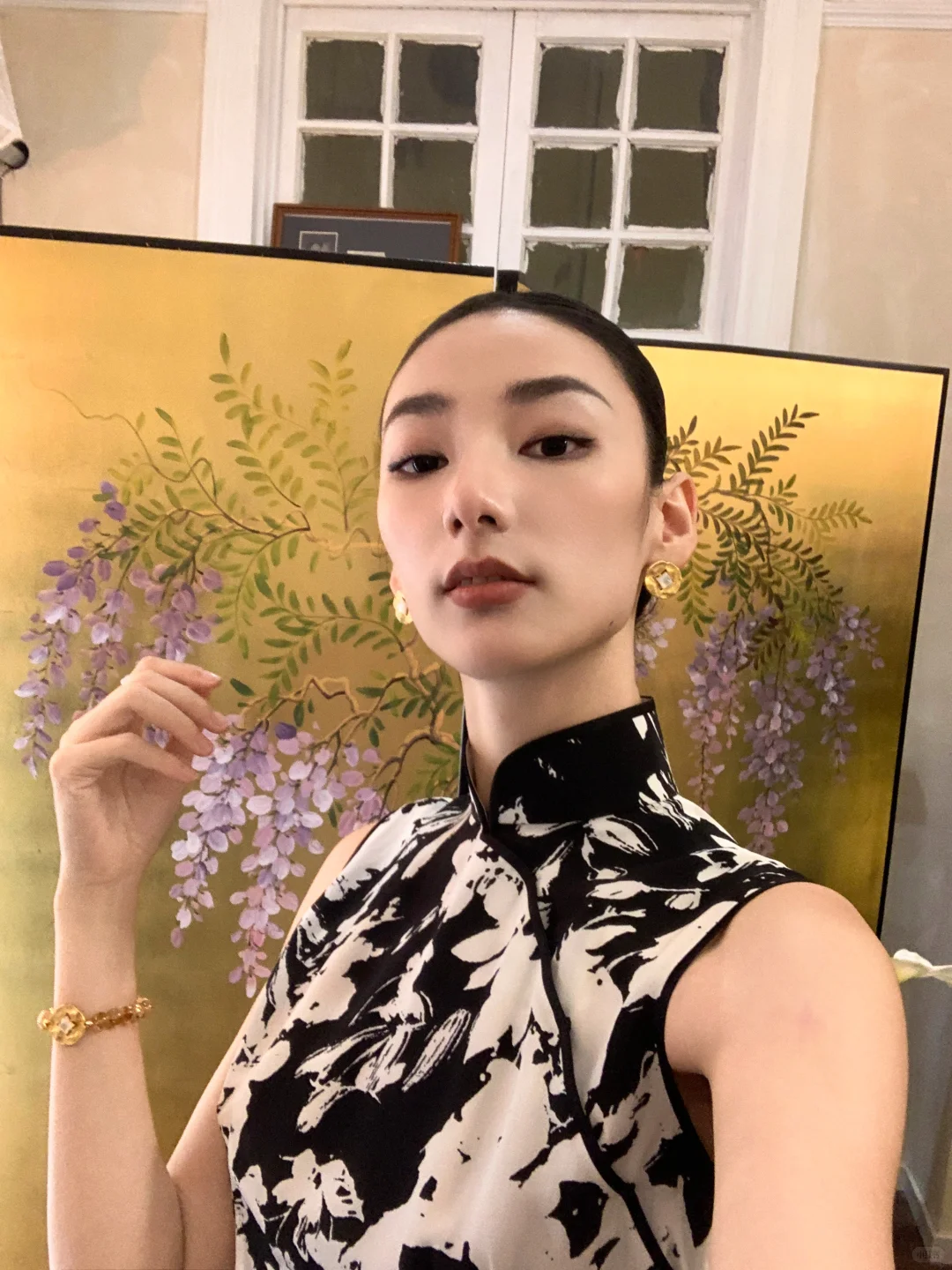 最近痴迷旗袍，试上了曼玉同款