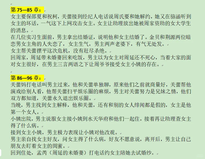 红文《尤物》前20万字+出彩人设+感情线分析