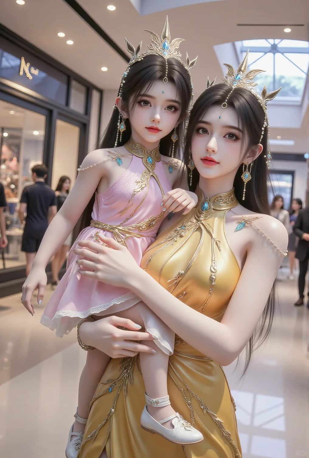 国漫女神完美世界仙凰亲子装美图壁纸
