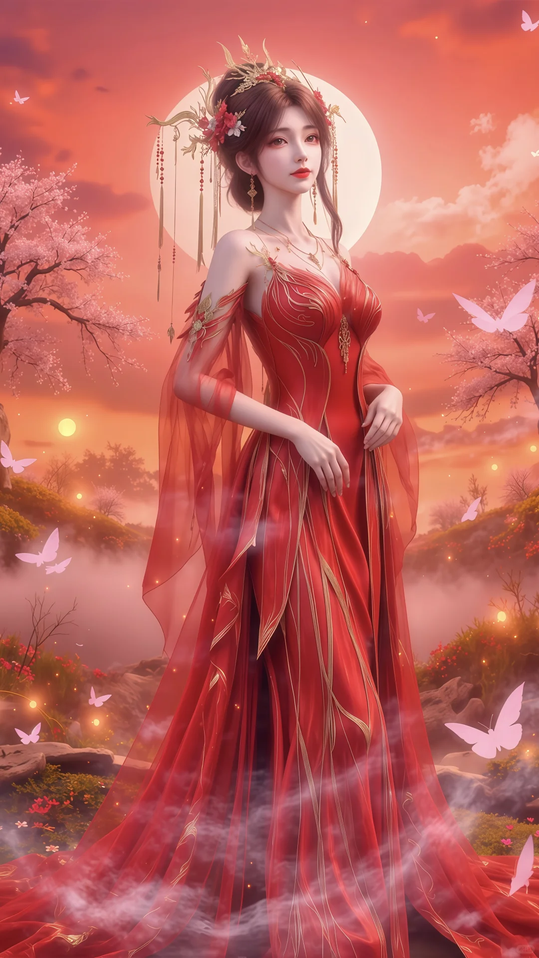 动漫AI绝美壁纸，国漫女神