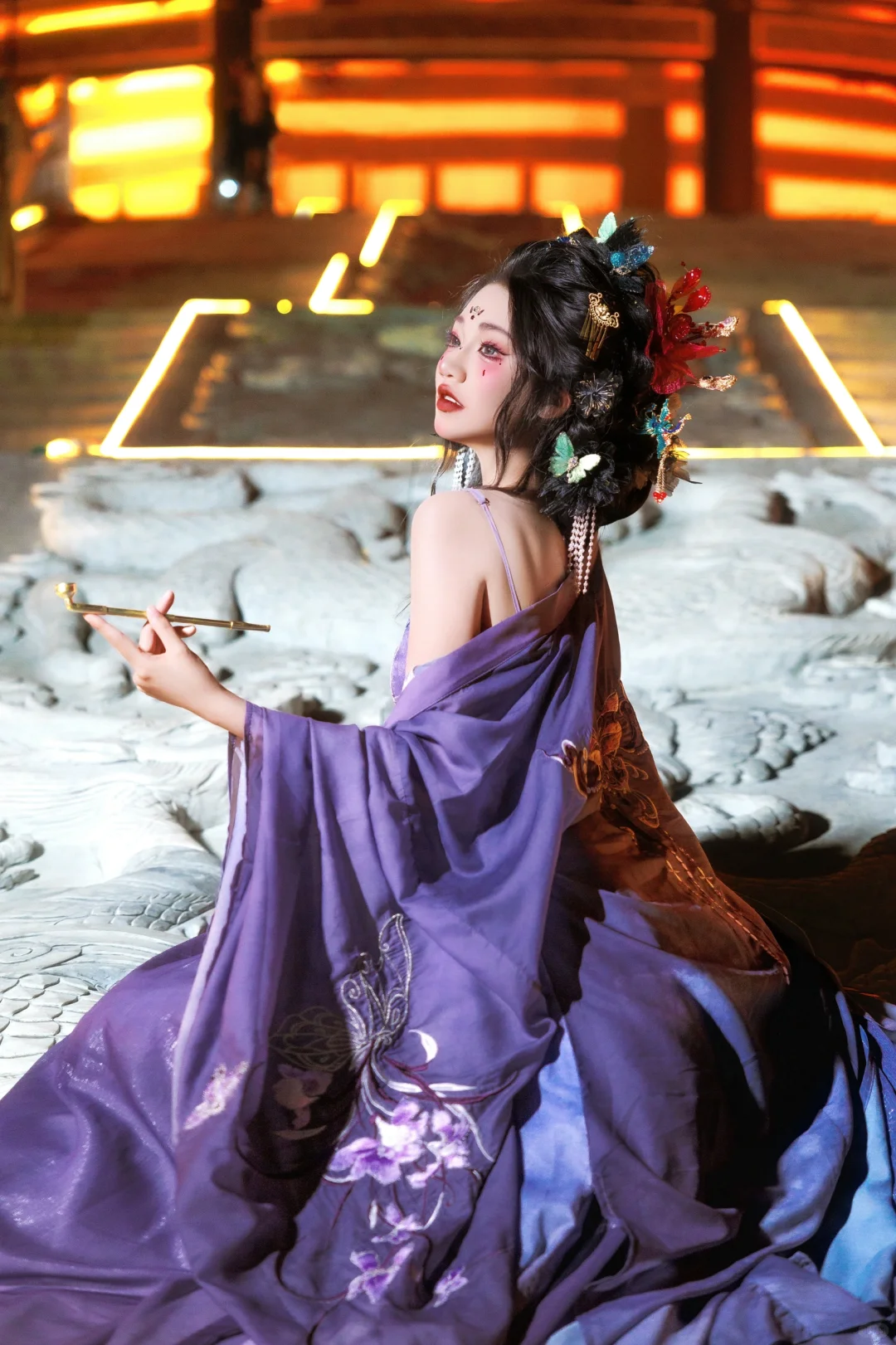 洛阳汉服哪个颜色最妖艳！紫色有人反驳吗❓
