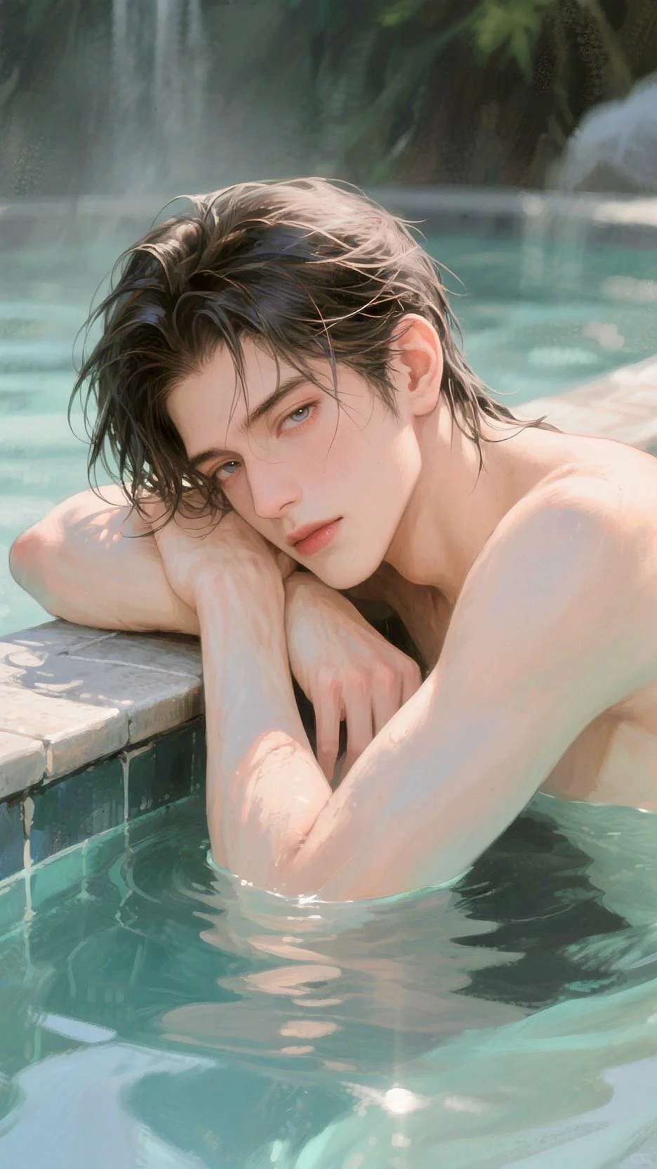 天气太热☀️还是泡在水里舒服💦
