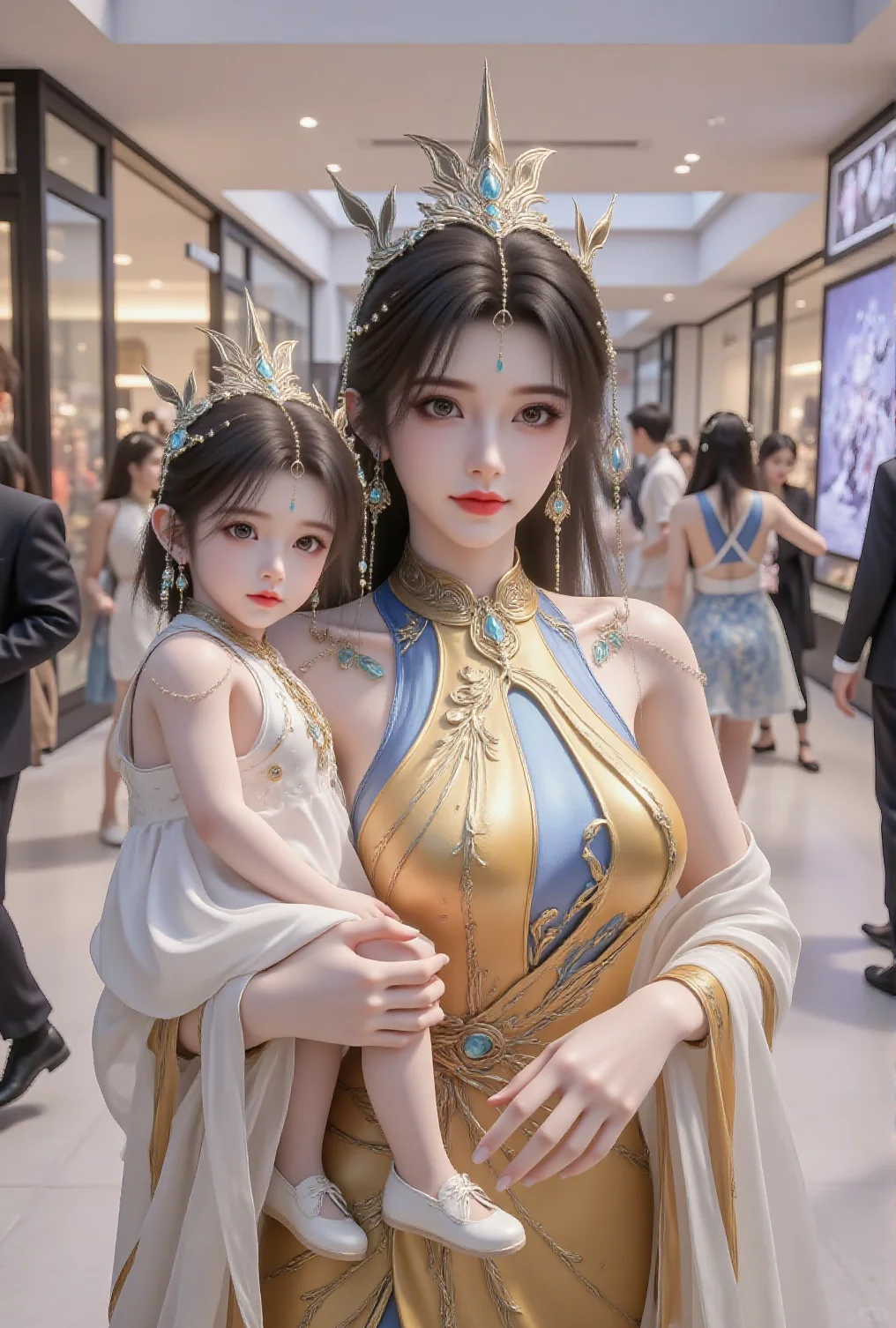 国漫女神完美世界仙凰亲子装美图壁纸