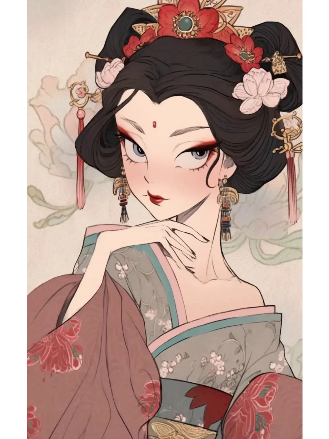 欣赏一组妖艳的小姐姐