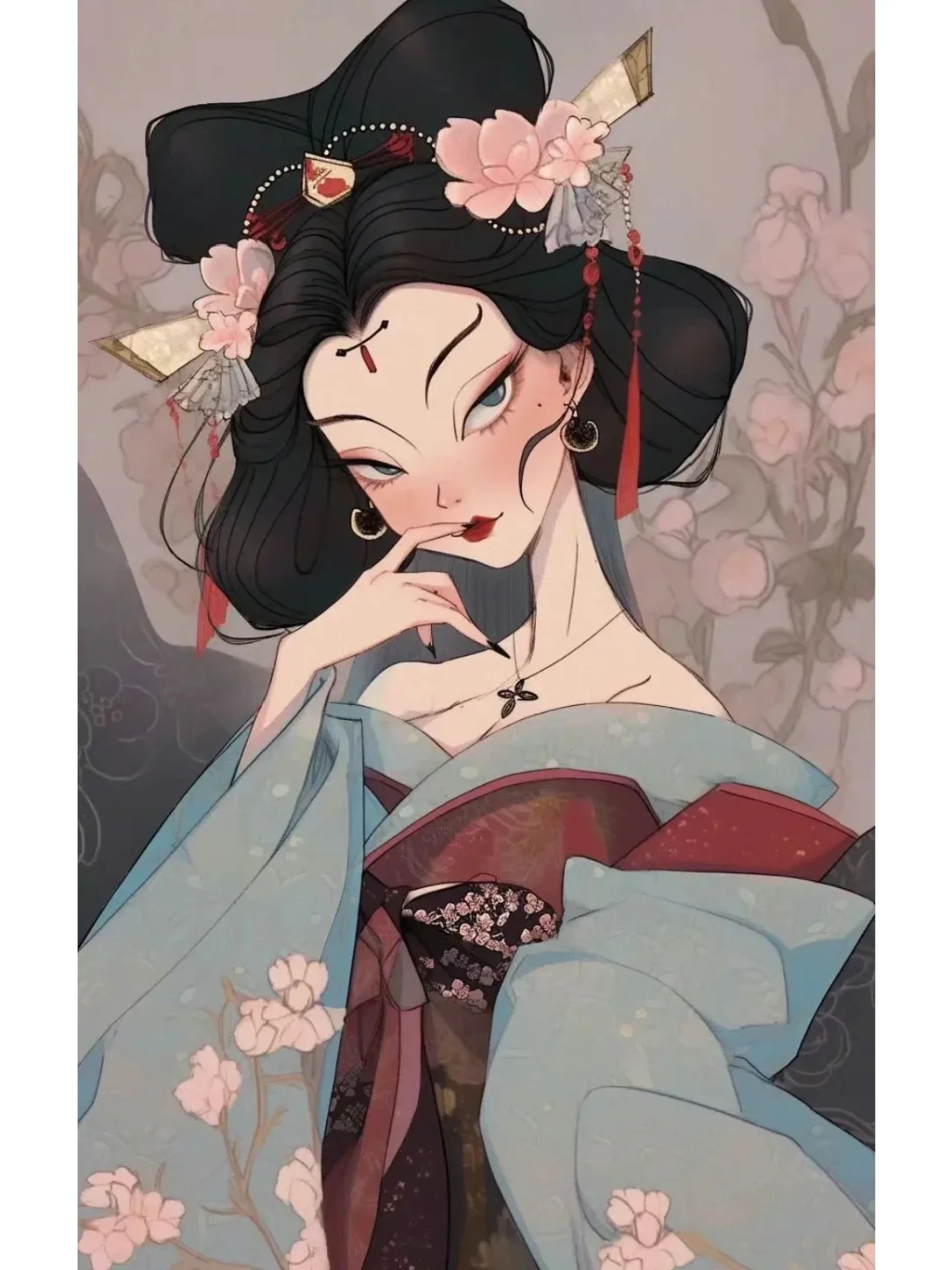 欣赏一组妖艳的小姐姐