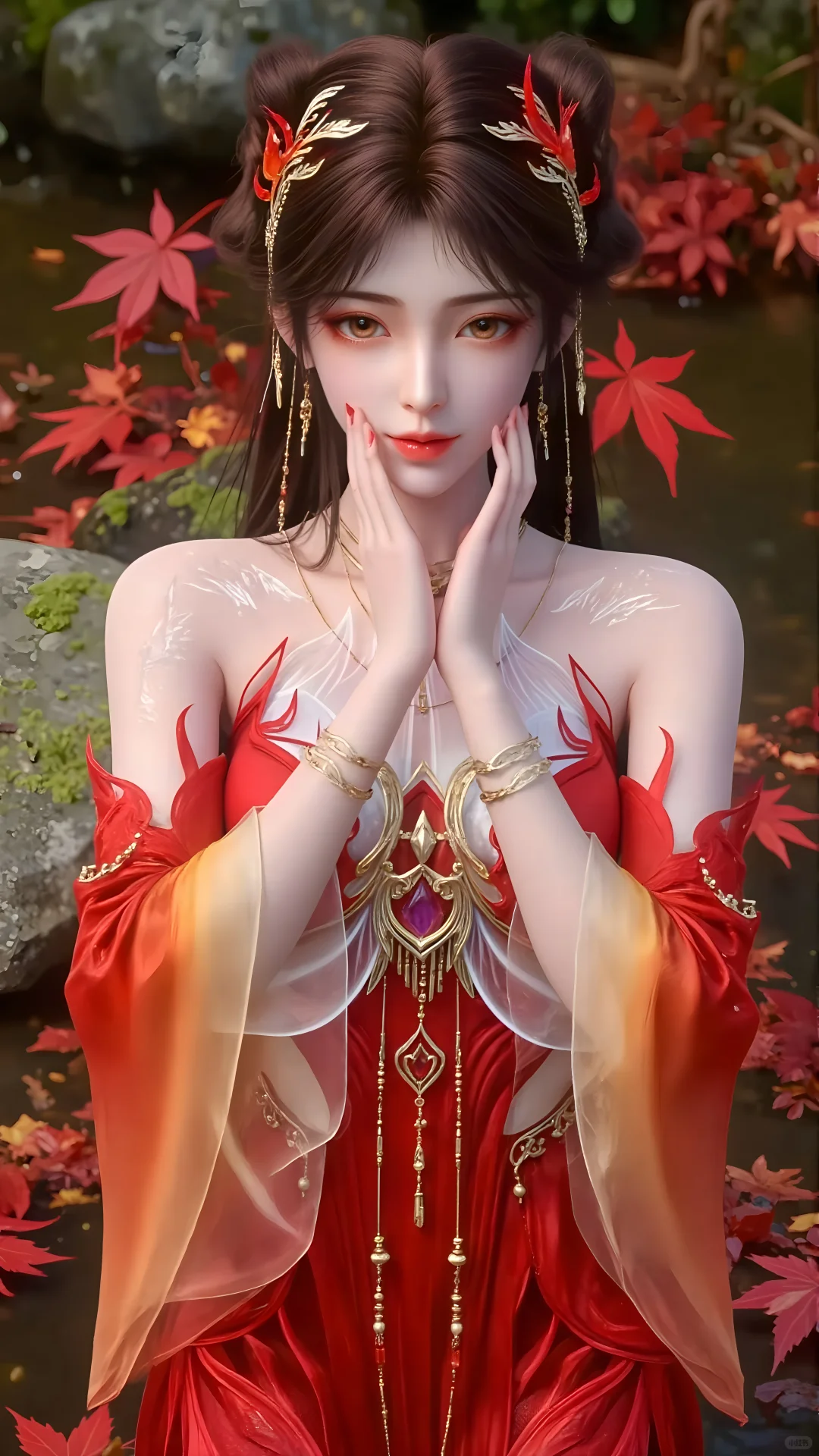 动漫AI绝美壁纸，国漫女神