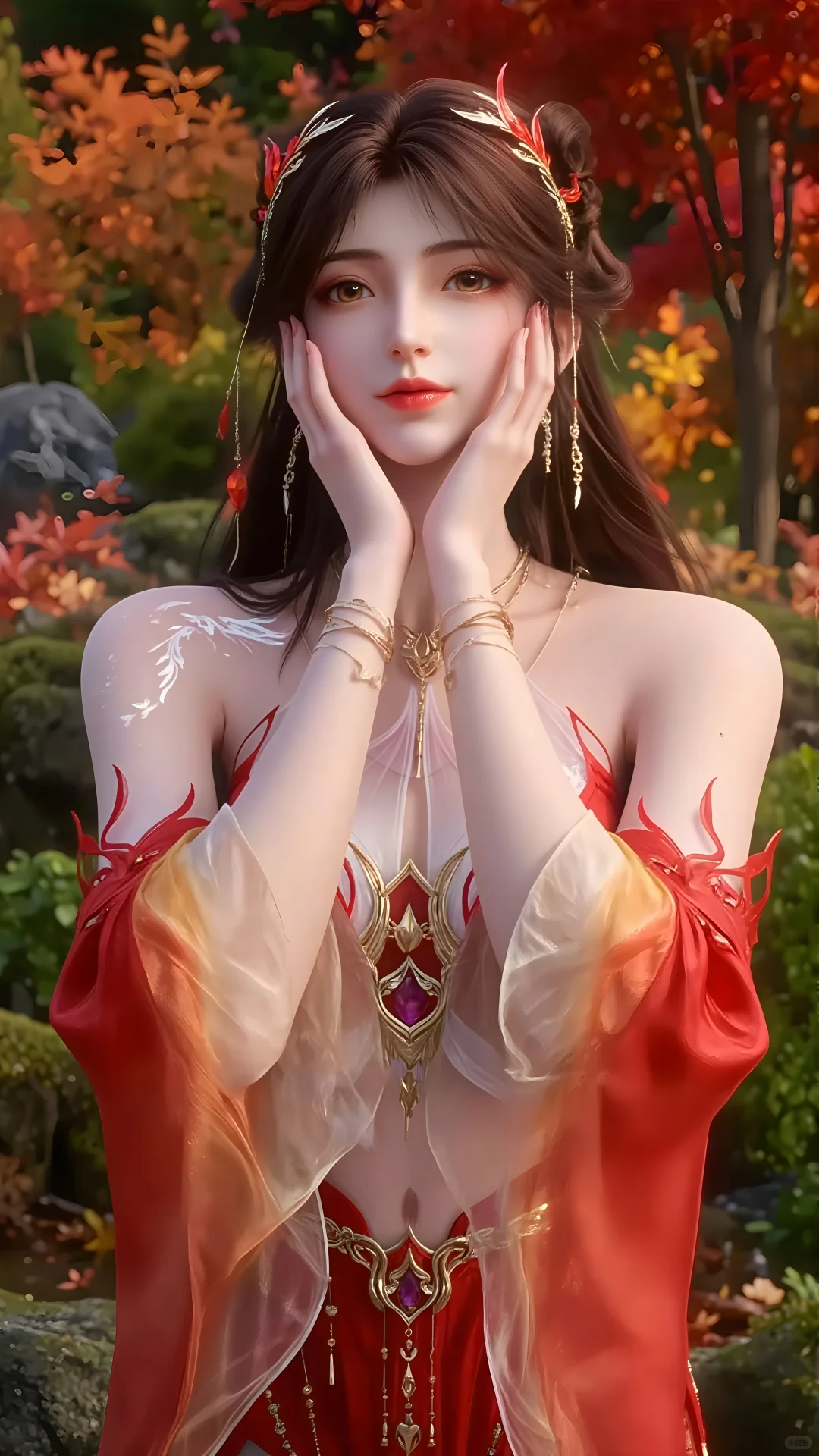 动漫AI绝美壁纸，国漫女神