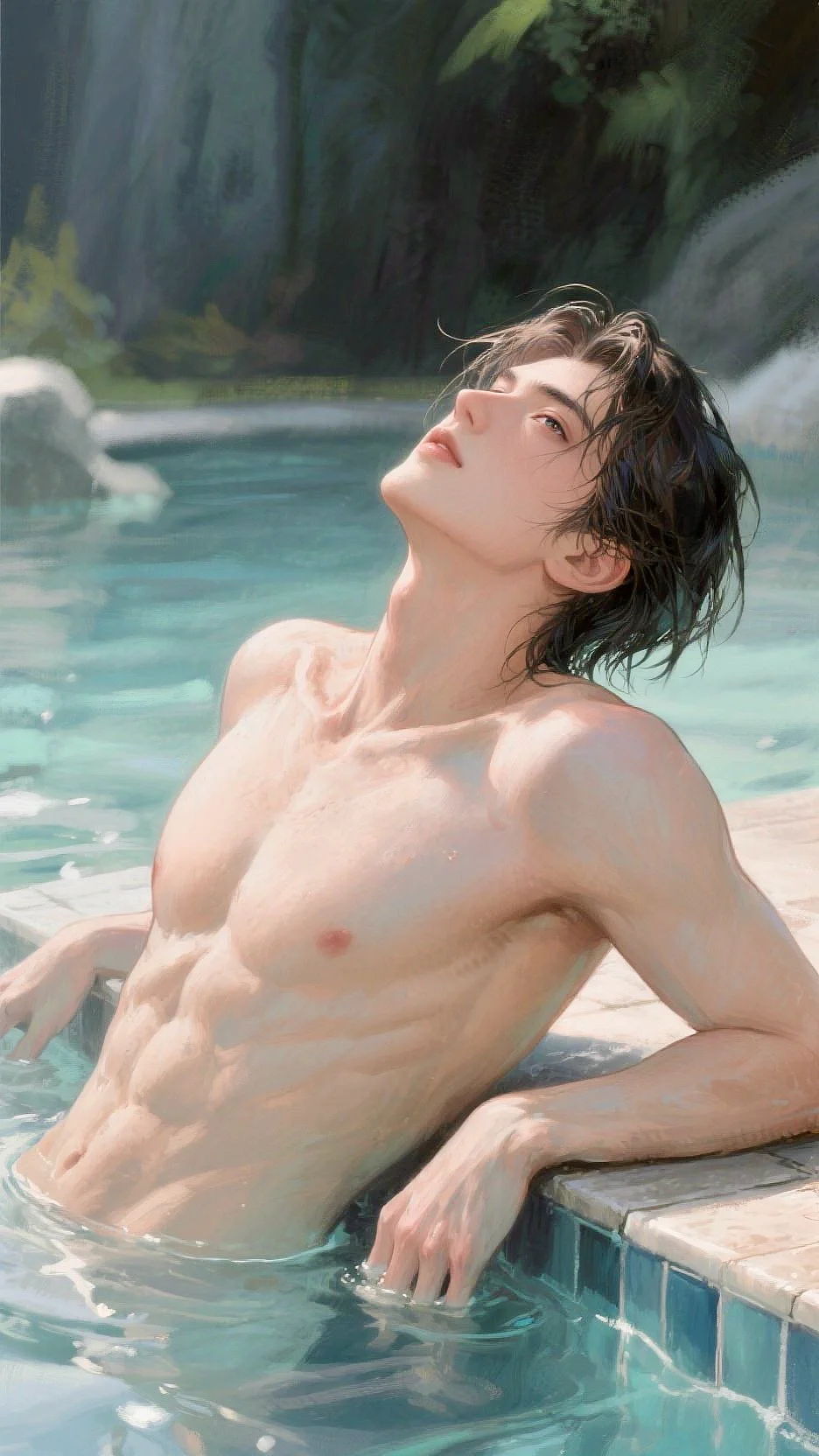 天气太热☀️还是泡在水里舒服💦