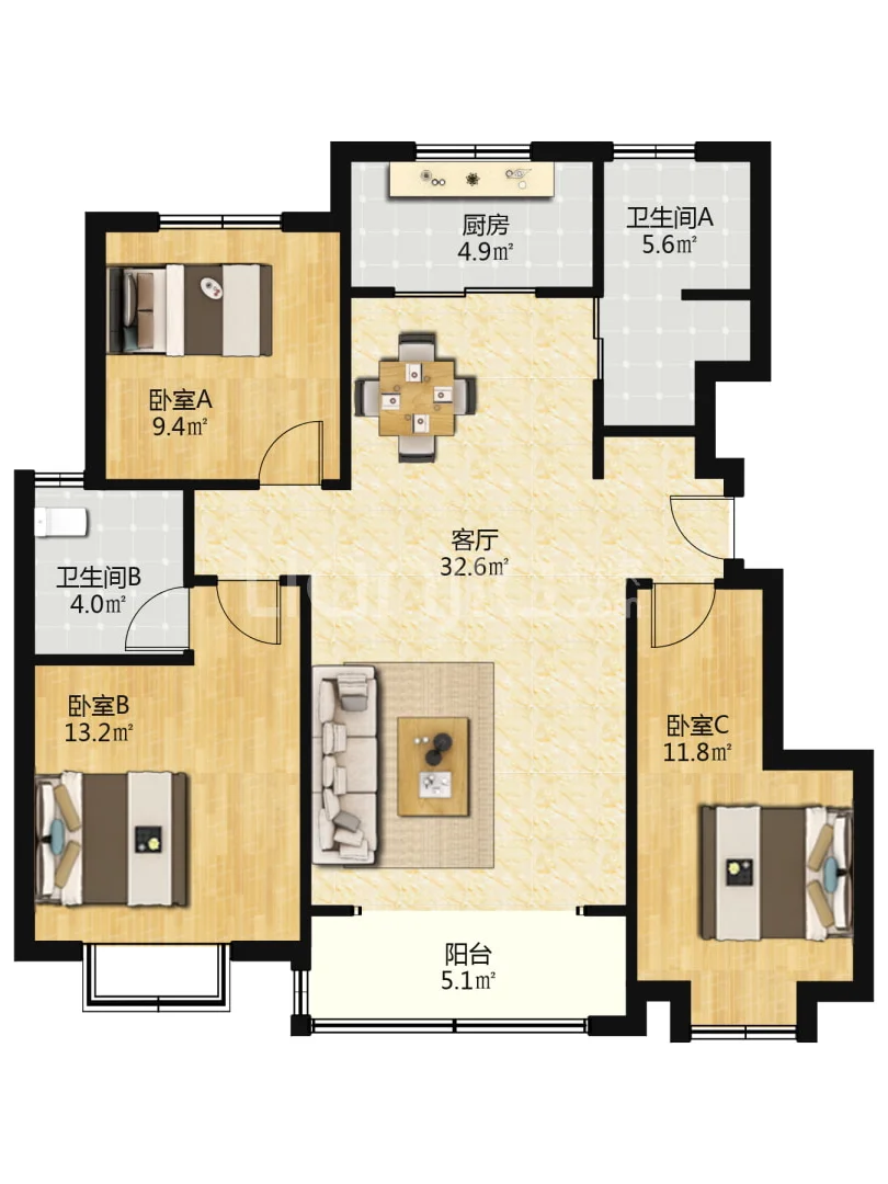 🏠奥体西路，11层洋房！22.5万！113平