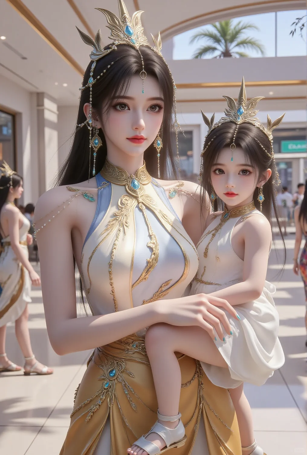 国漫女神完美世界仙凰亲子装美图壁纸
