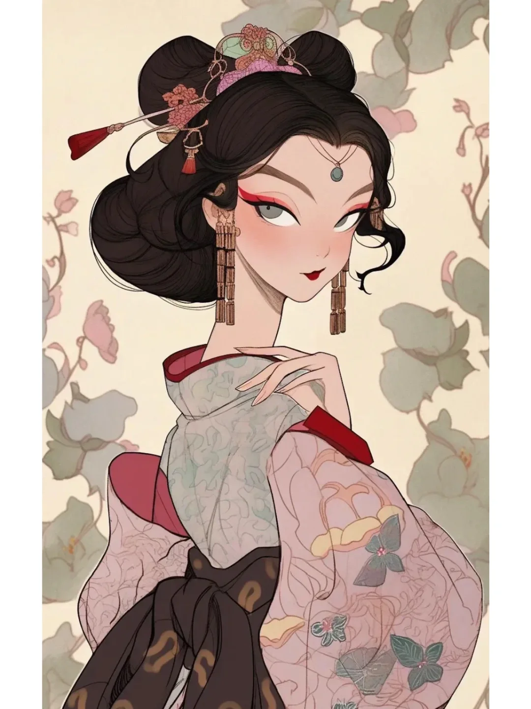 欣赏一组妖艳的小姐姐