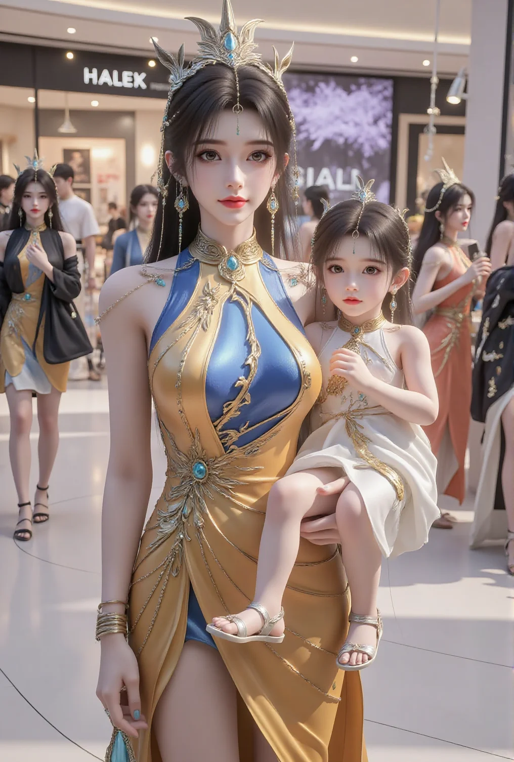 国漫女神完美世界仙凰亲子装美图壁纸