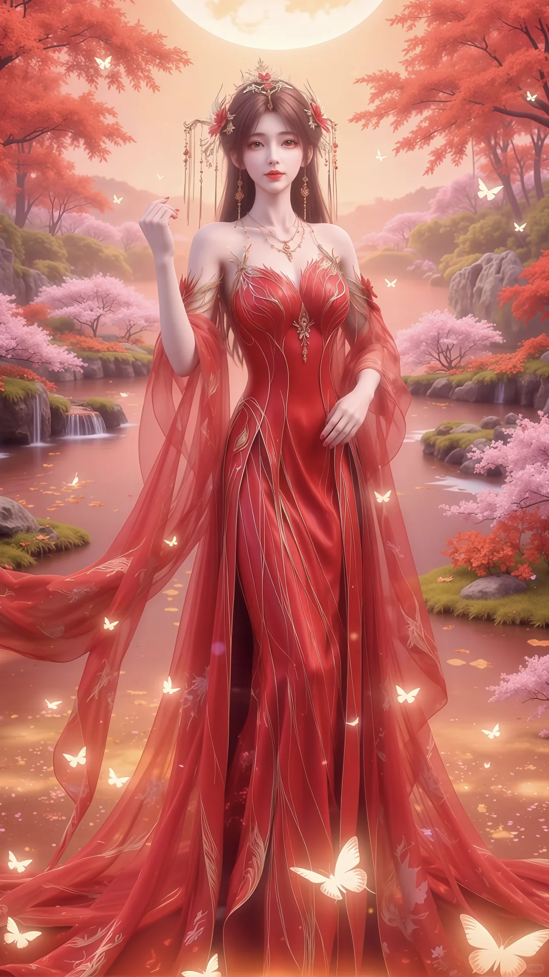 动漫AI绝美壁纸，国漫女神