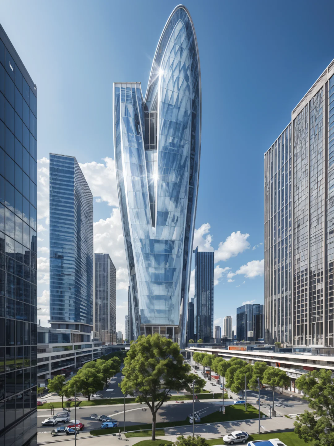迈向未来！从此刻开始，大厦设计都市天际线