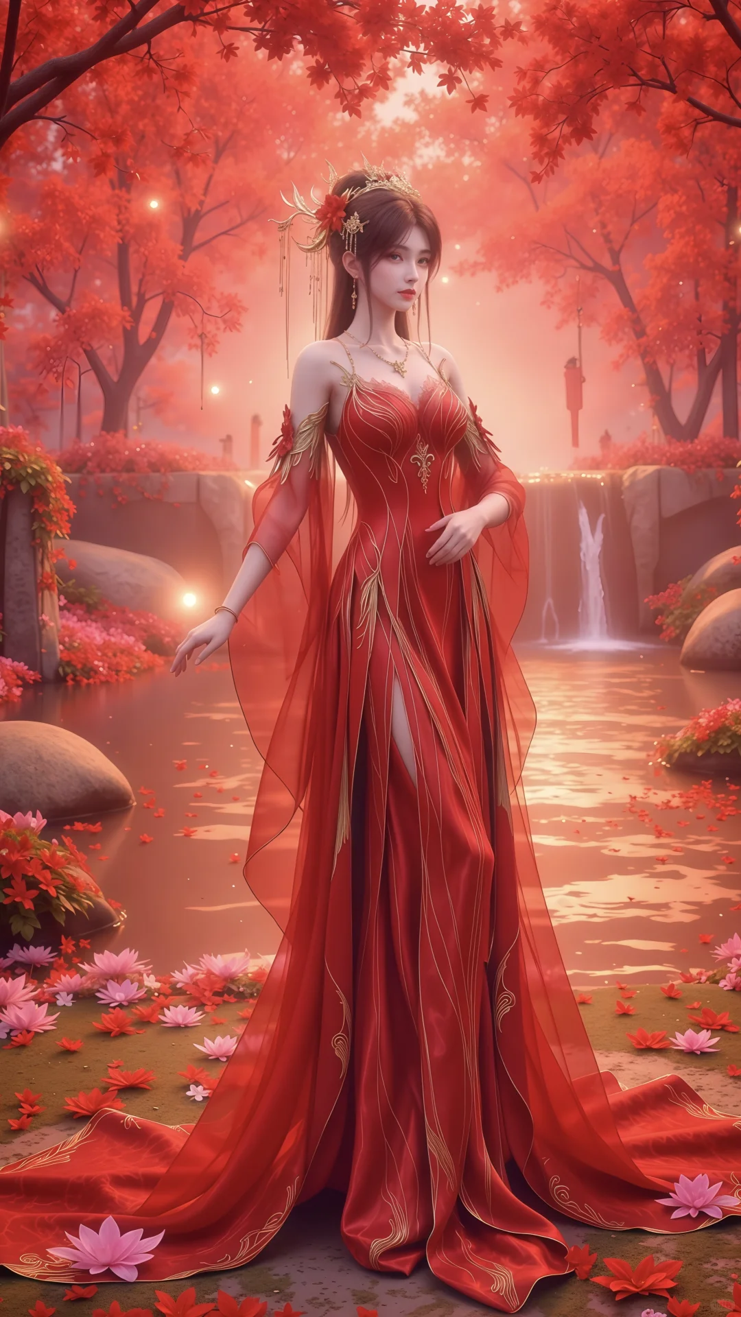 动漫AI绝美壁纸，国漫女神