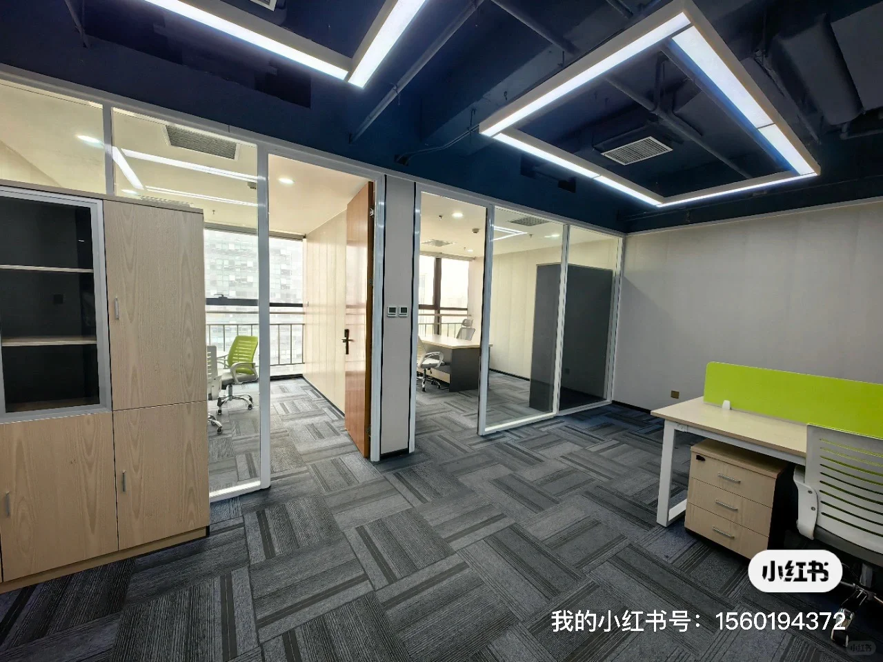 大气前台，户型方正，落地窗，带家具