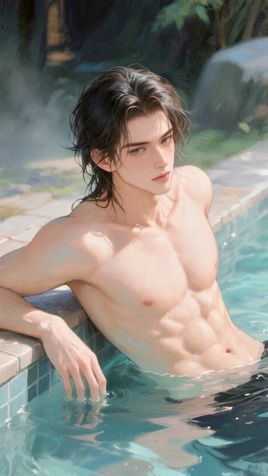 天气太热☀️还是泡在水里舒服💦
