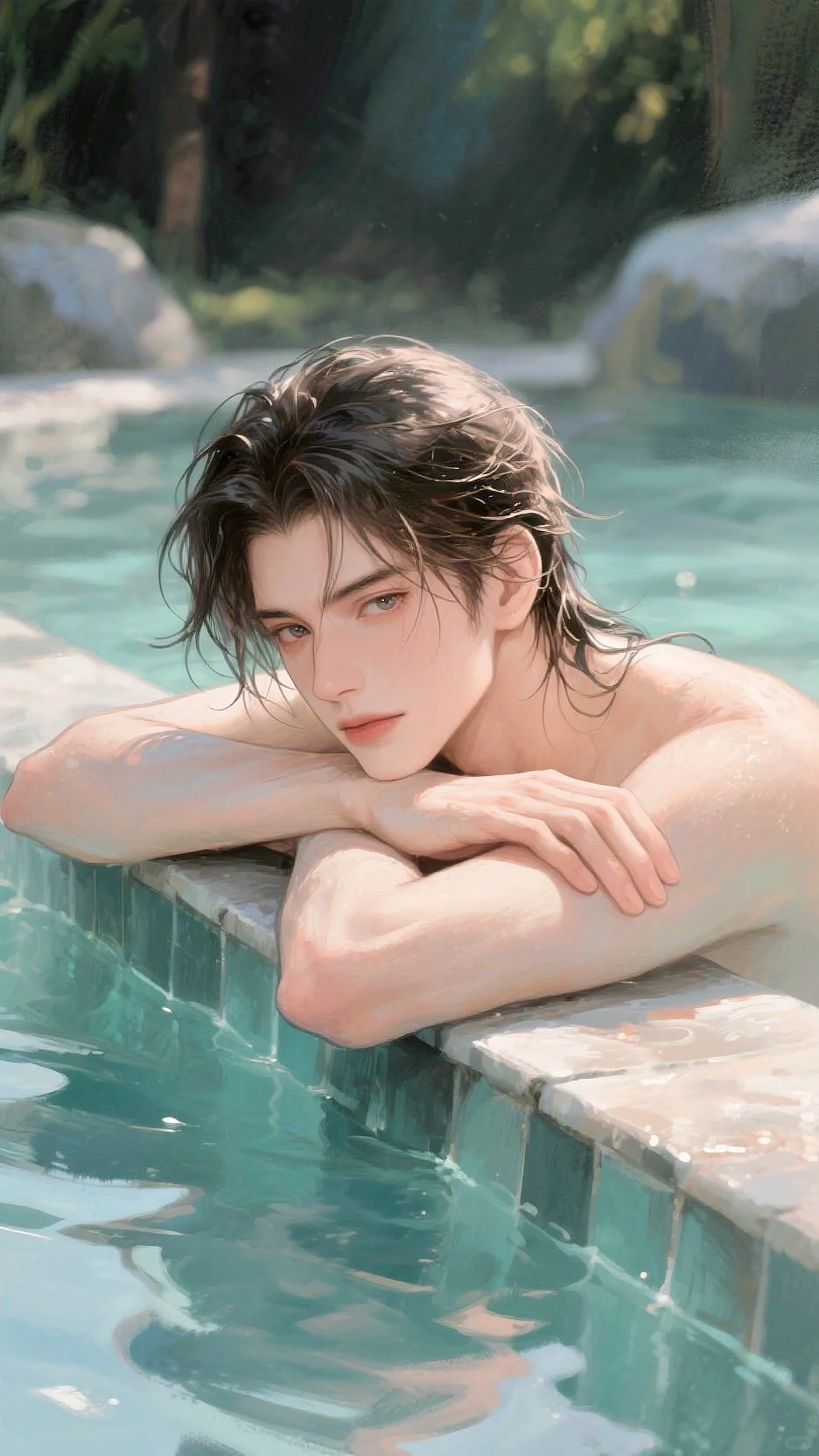 天气太热☀️还是泡在水里舒服💦