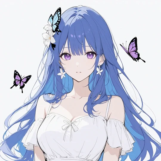 蓝色系/女头像