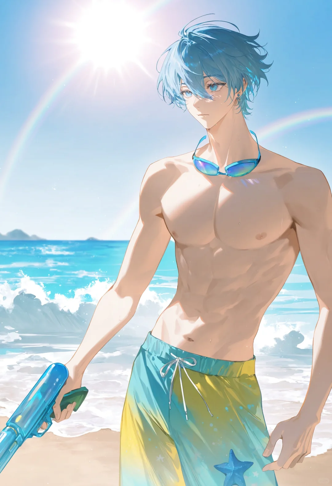 蓝锁#夏日特辑，一到夏天就想去海边