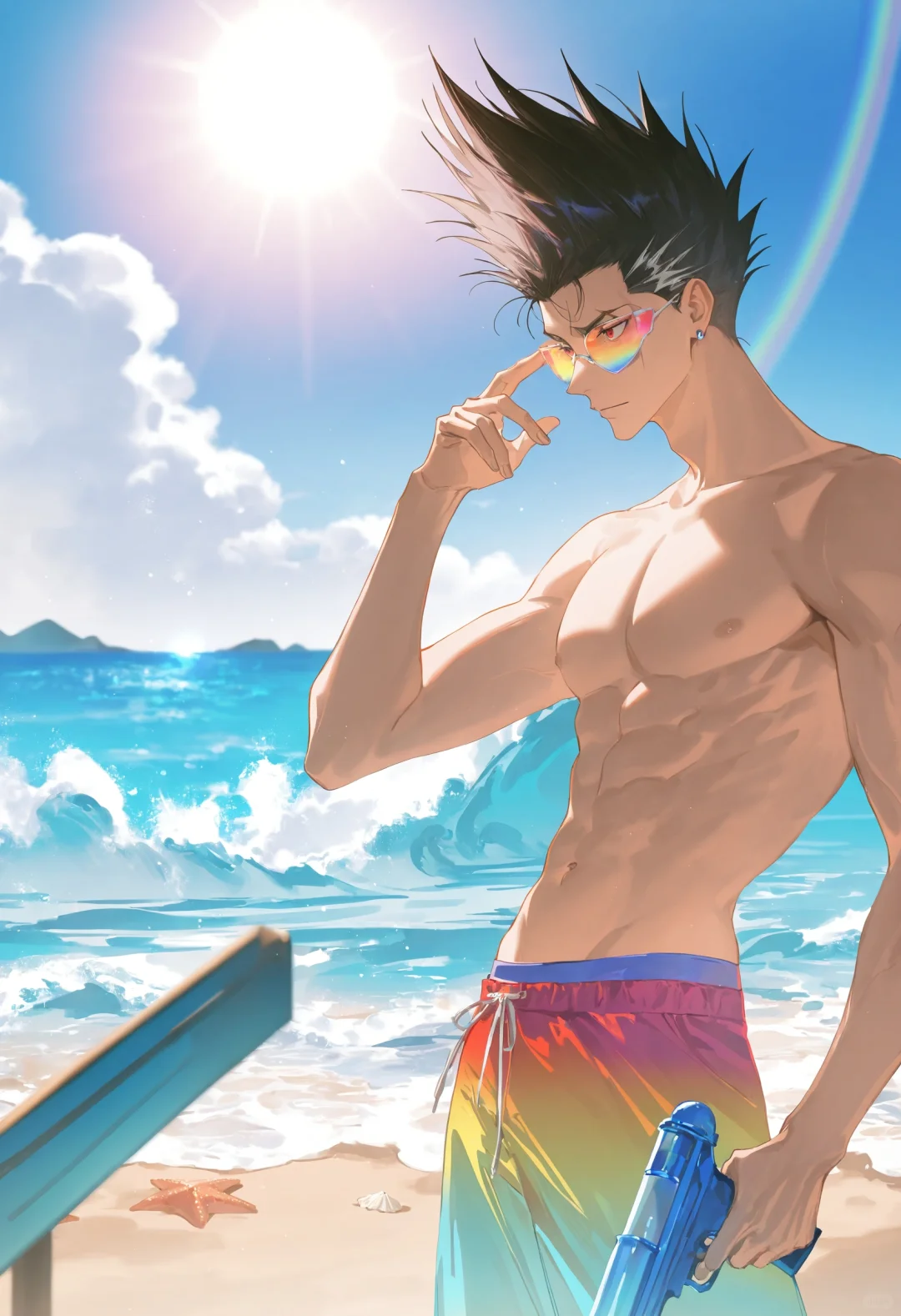 蓝锁#夏日特辑，一到夏天就想去海边