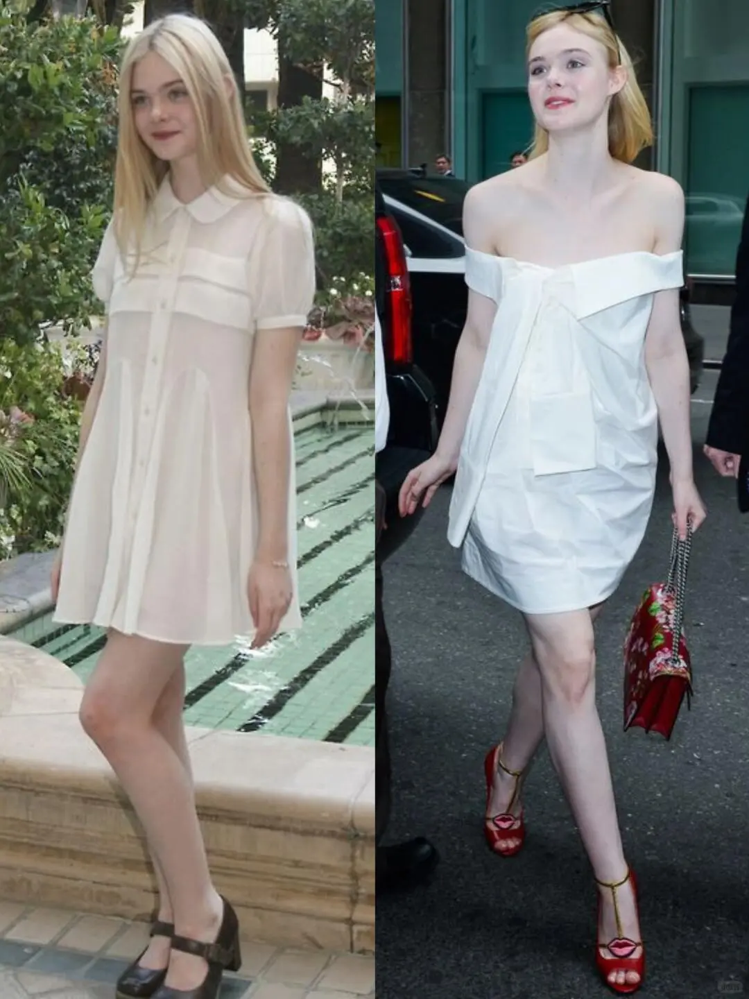 白到发光的小公主Elle Fanning👧❤️
