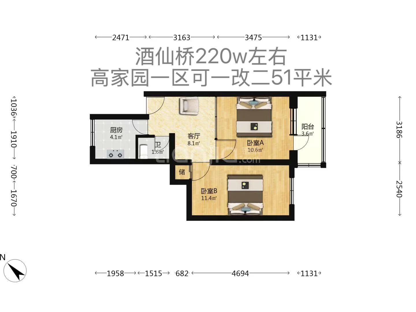 看过的百套朝阳200w房源我只推荐这四套！