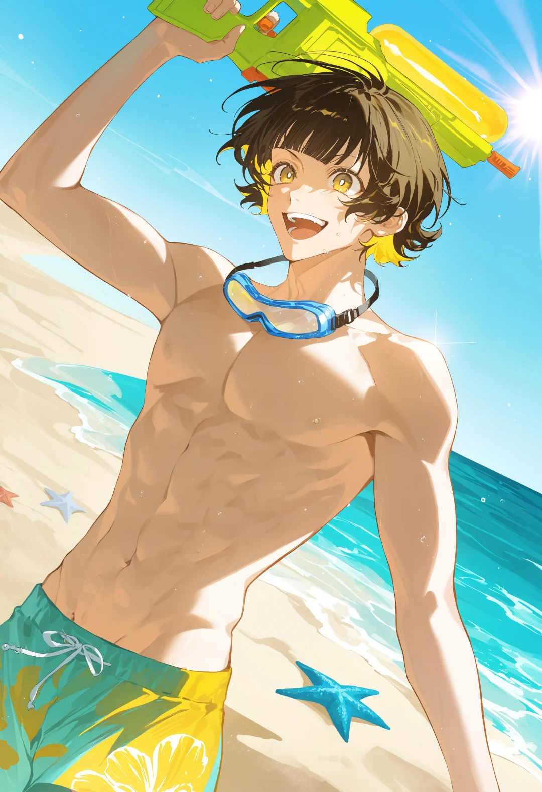 蓝锁#夏日特辑，一到夏天就想去海边
