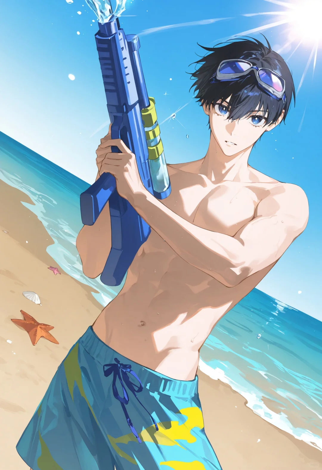 蓝锁#夏日特辑，一到夏天就想去海边