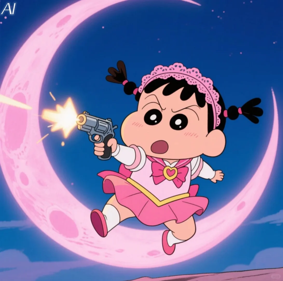“一看就不好惹”鸡必你 蜡笔小新美少女头像