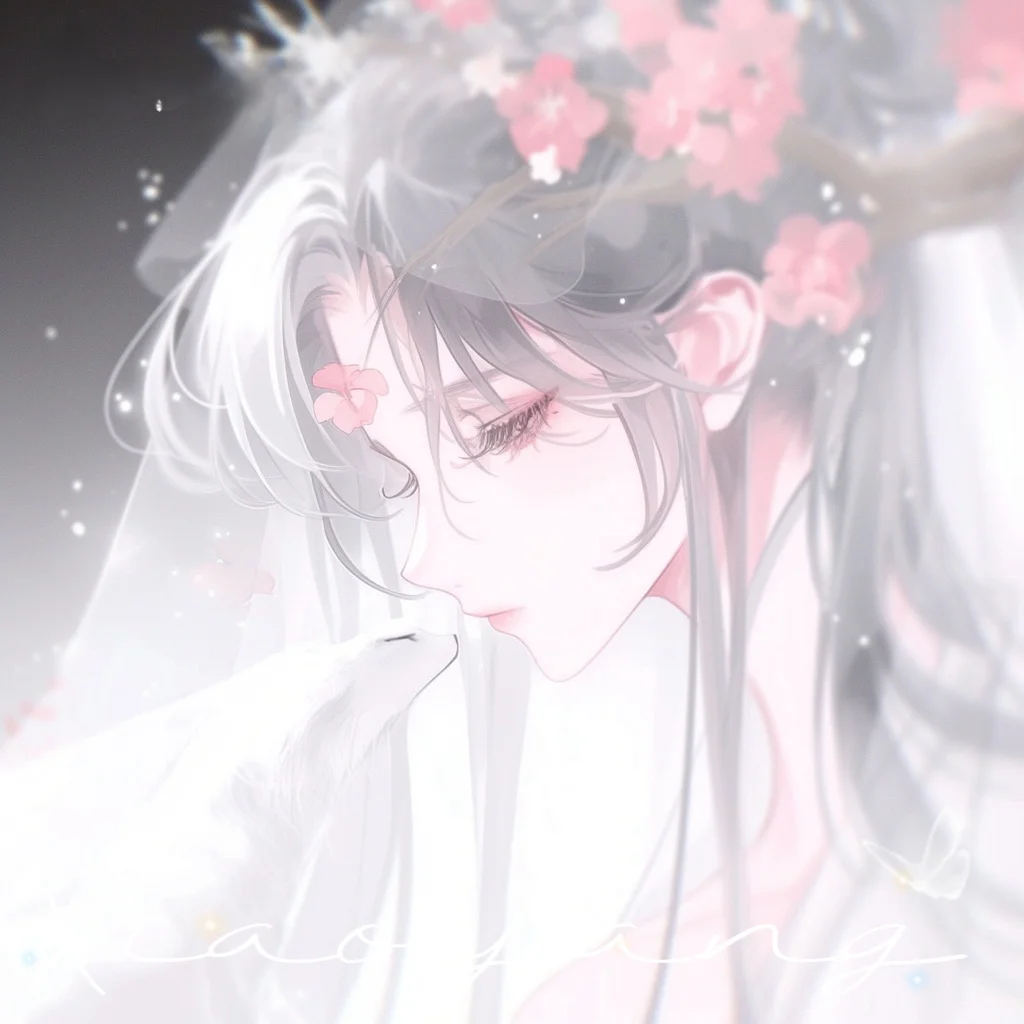 唯美女头｜“心中栽桃树，灼灼映桃花”