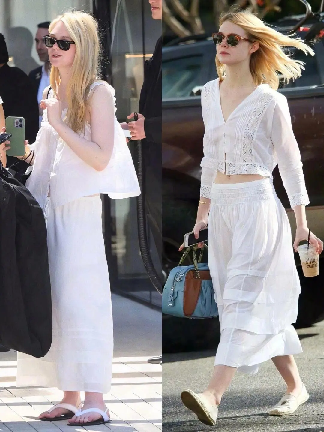 白到发光的小公主Elle Fanning👧❤️