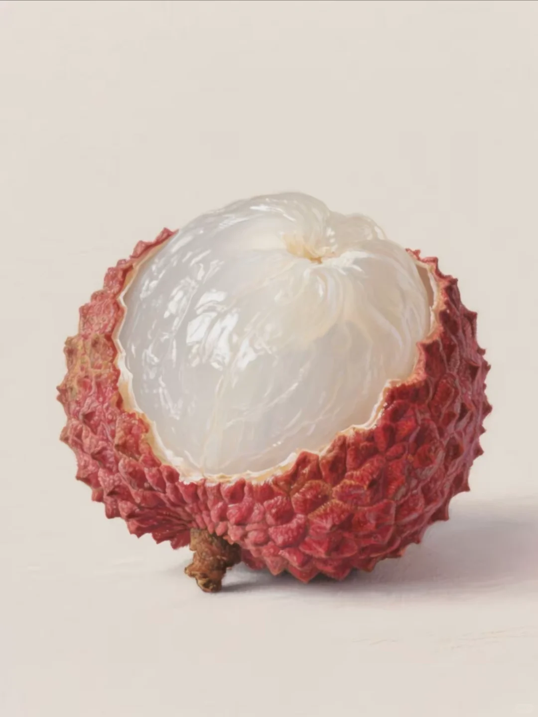 「写实荔枝画：细腻诱人」