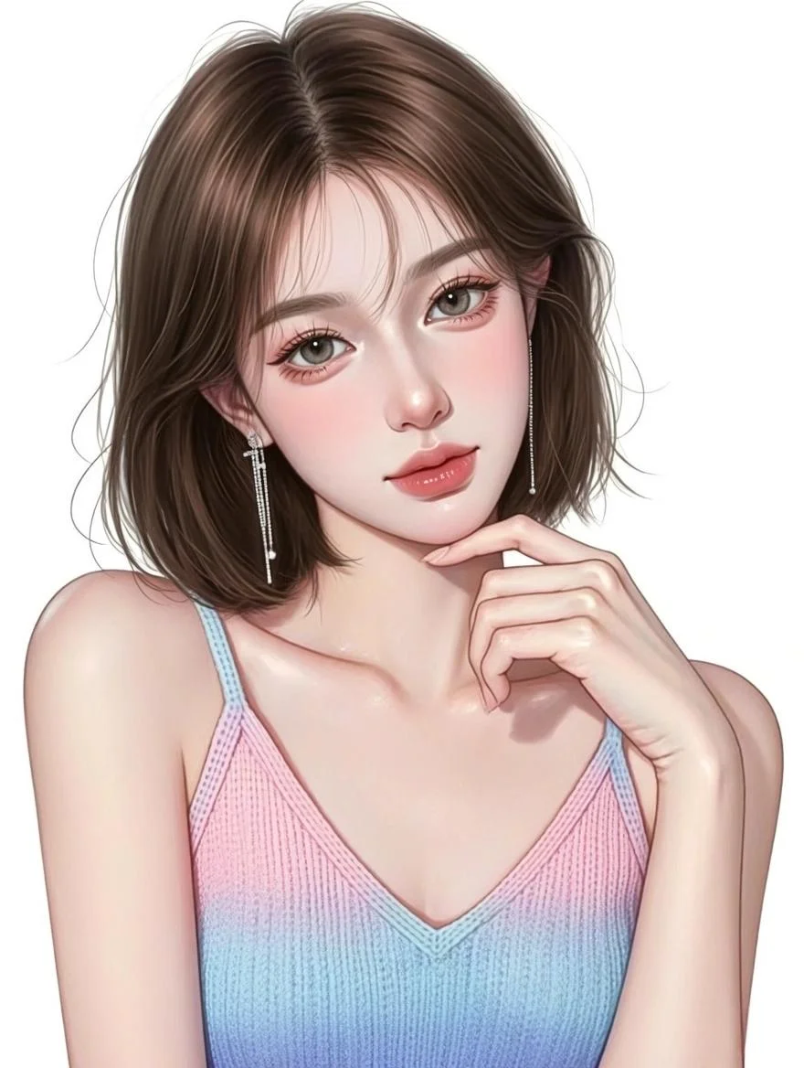 女生头像/夏日清爽短发头像！