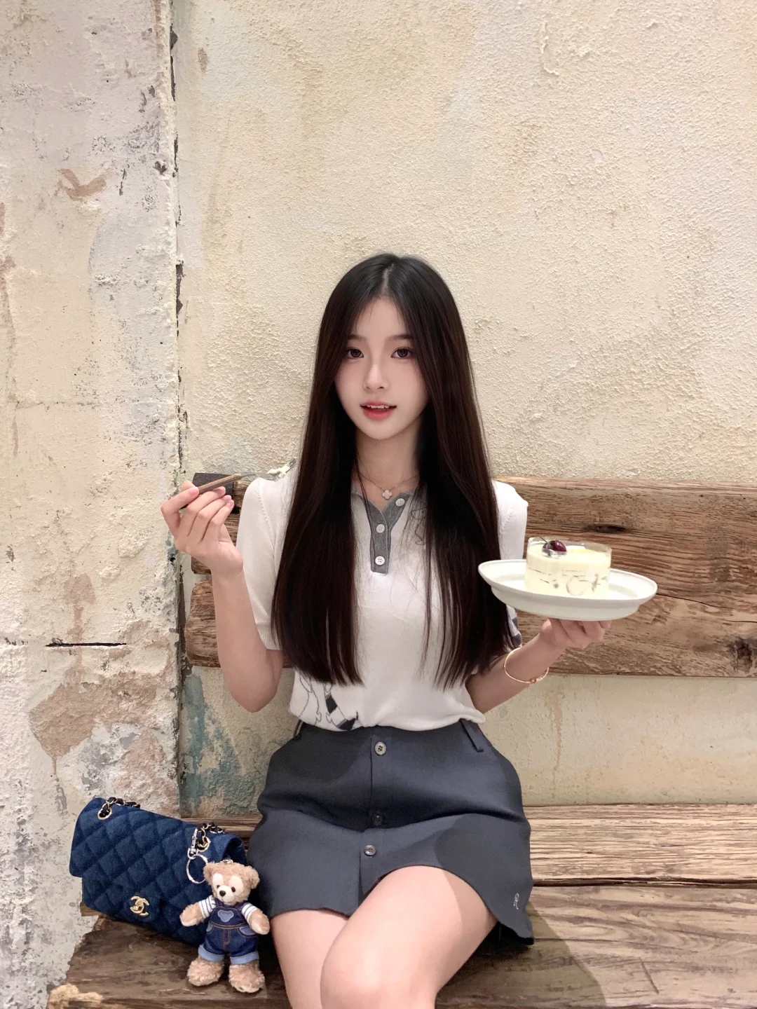韩系乖乖女穿搭ฅ՞•ﻌ•՞ฅ