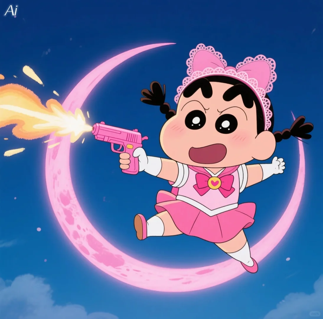 “一看就不好惹”鸡必你 蜡笔小新美少女头像