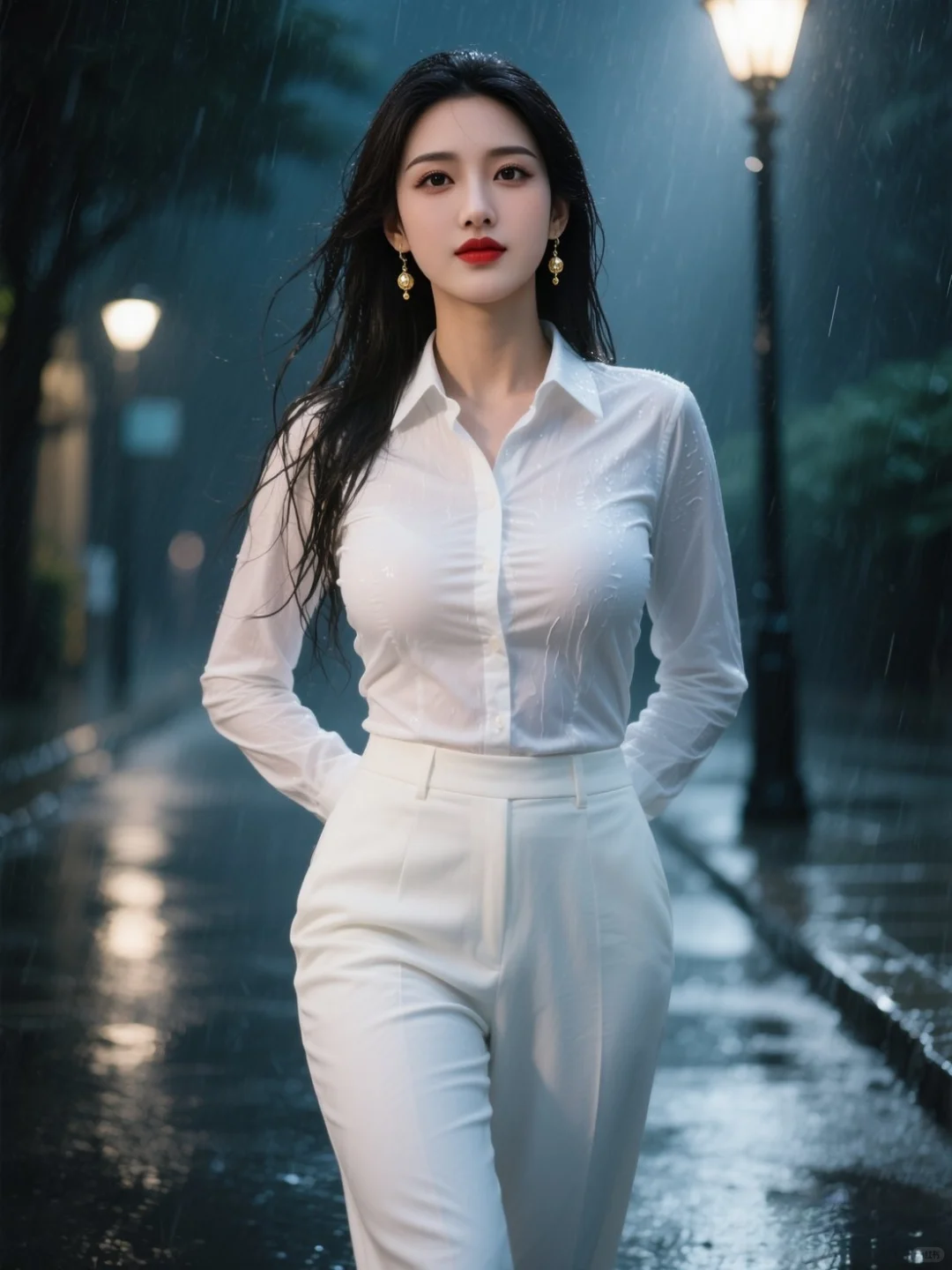 夏日雨夜