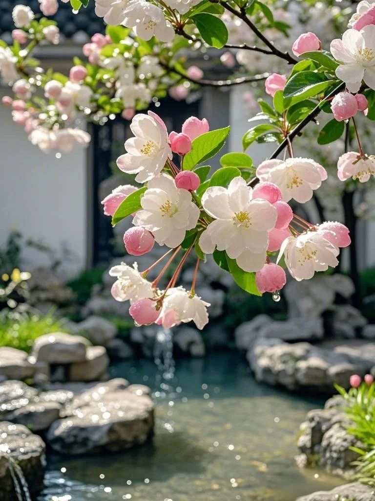 误入江南庭院，邂逅春日海棠盛宴