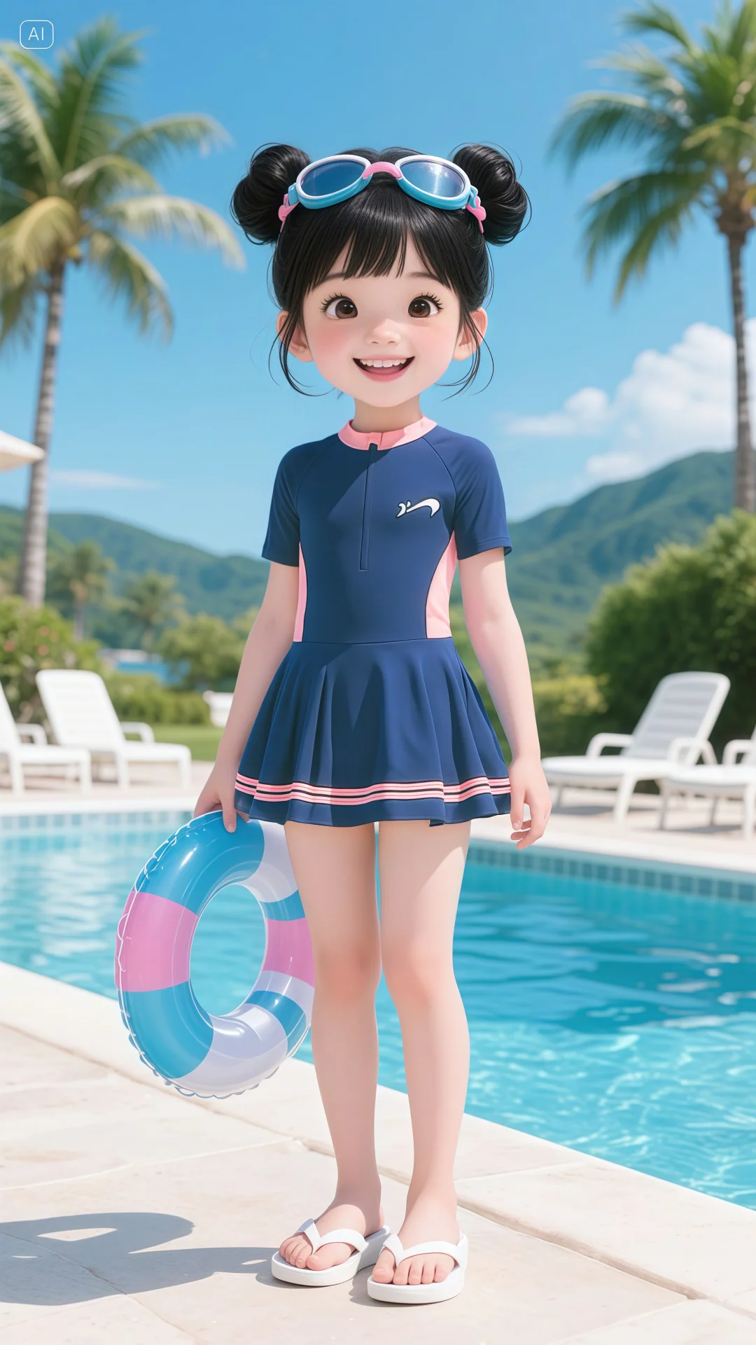 夏天和姐妹一起去游泳🏊🏻‍♀️