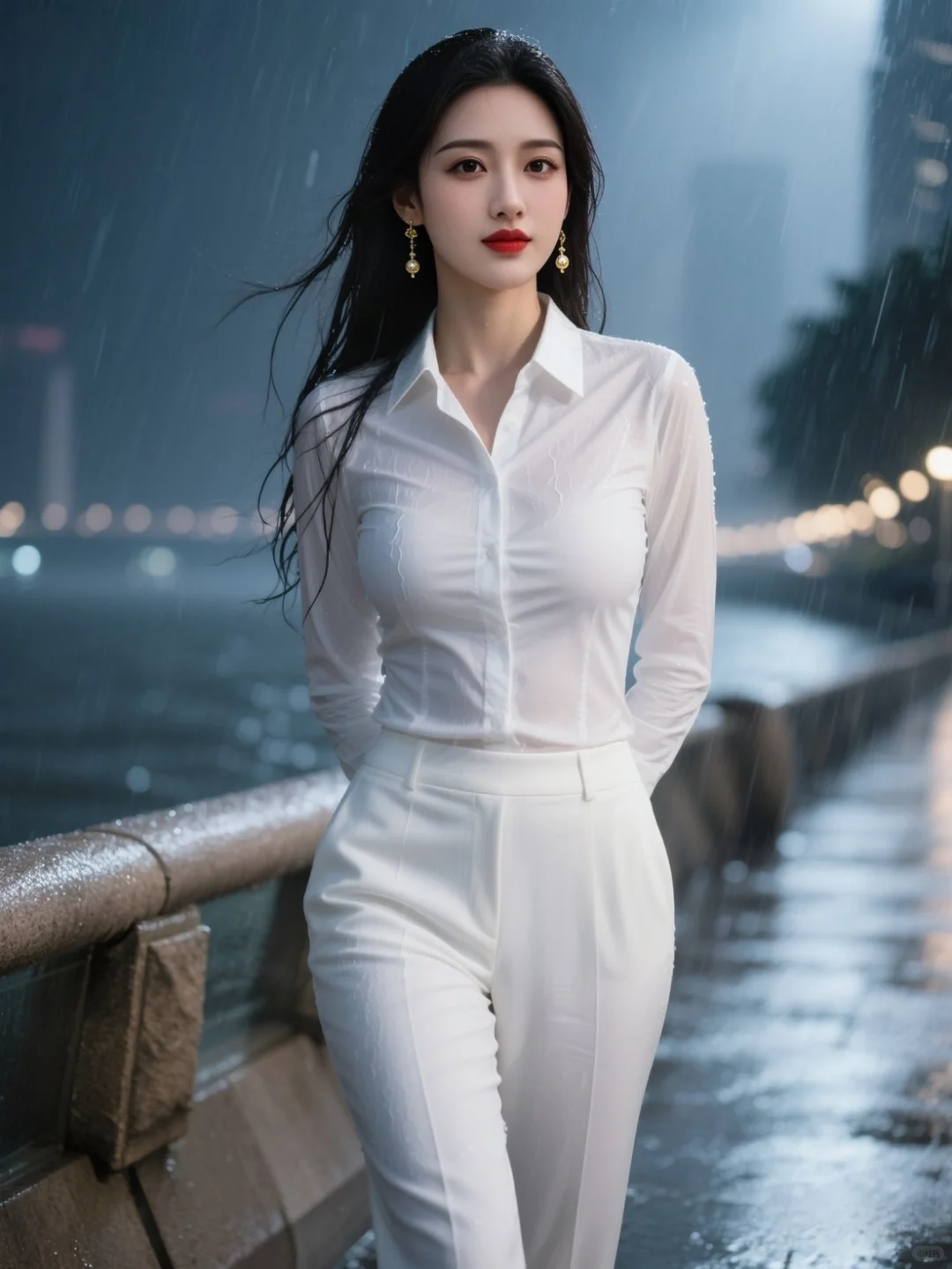 夏日雨夜