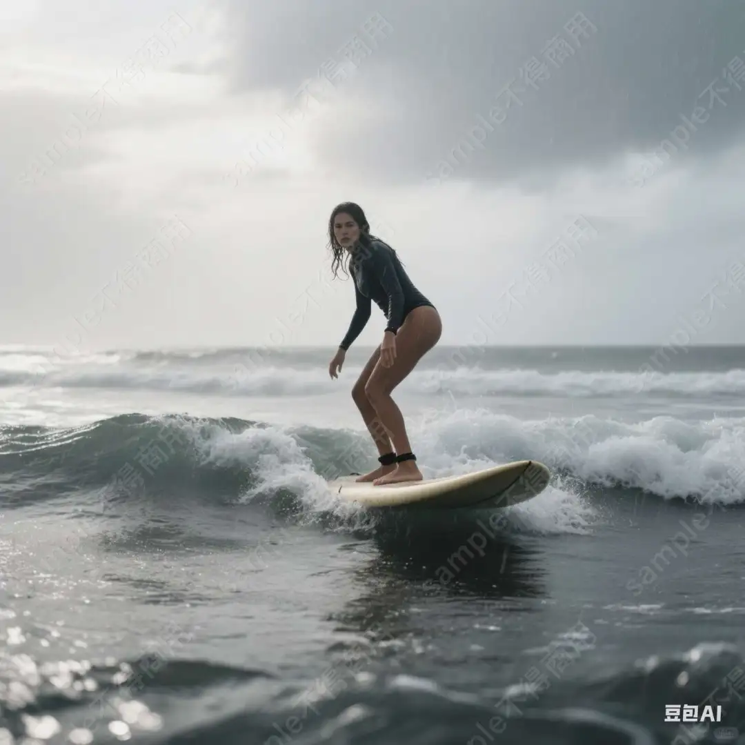 海滩边冲浪活动头像