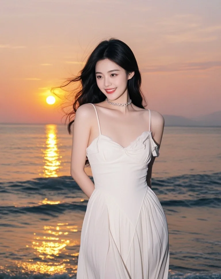 《海边日落，浪漫不期而遇》