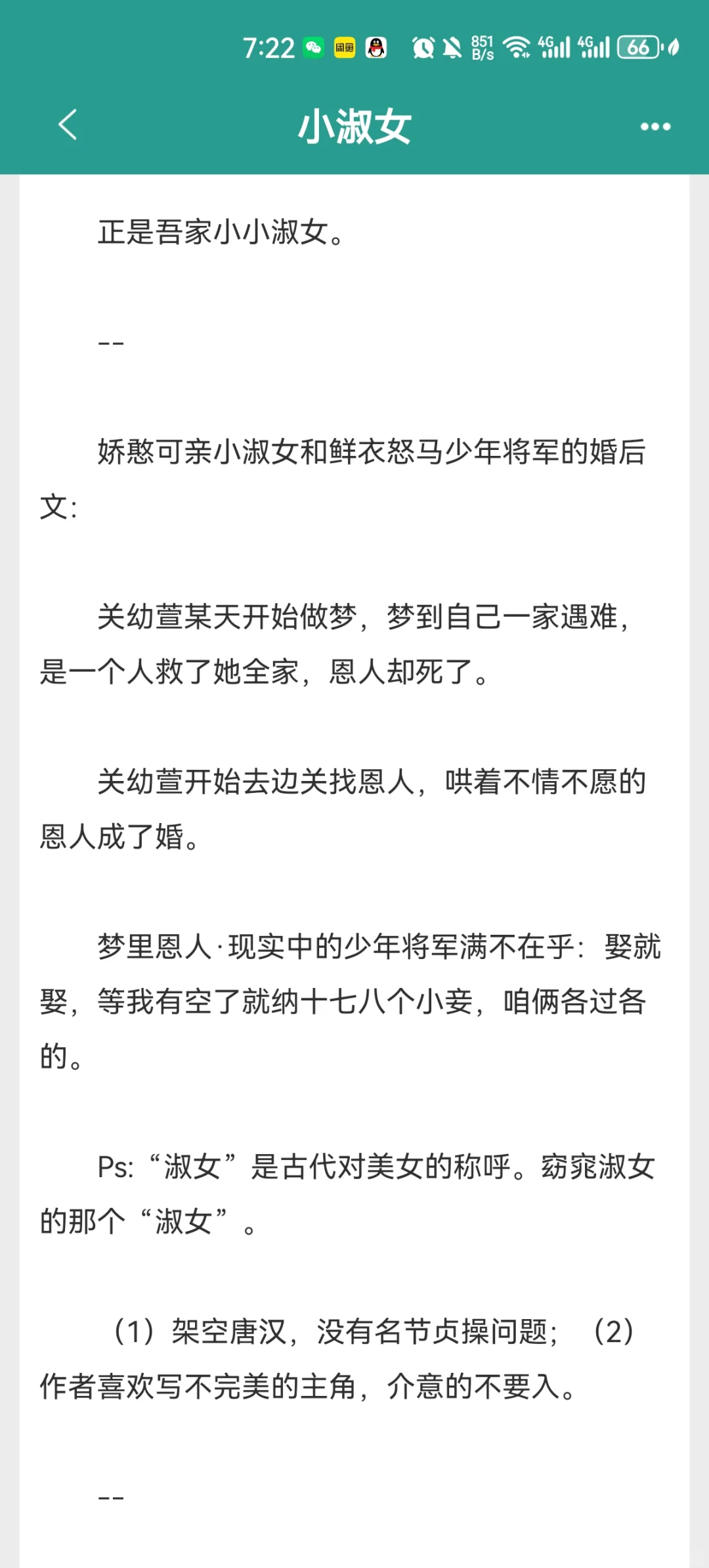 妹感十足的窈窕淑女VS鲜衣怒马少年将军！