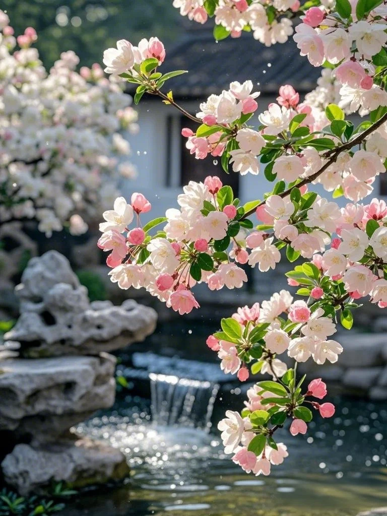 误入江南庭院，邂逅春日海棠盛宴