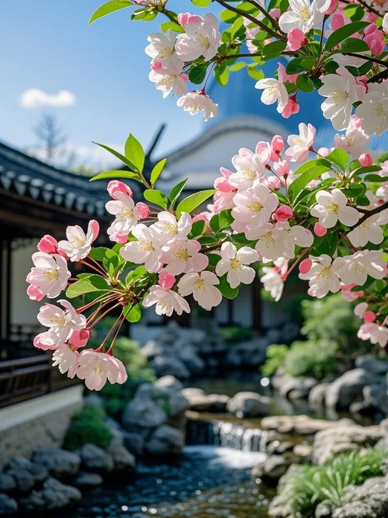 误入江南庭院，邂逅春日海棠盛宴