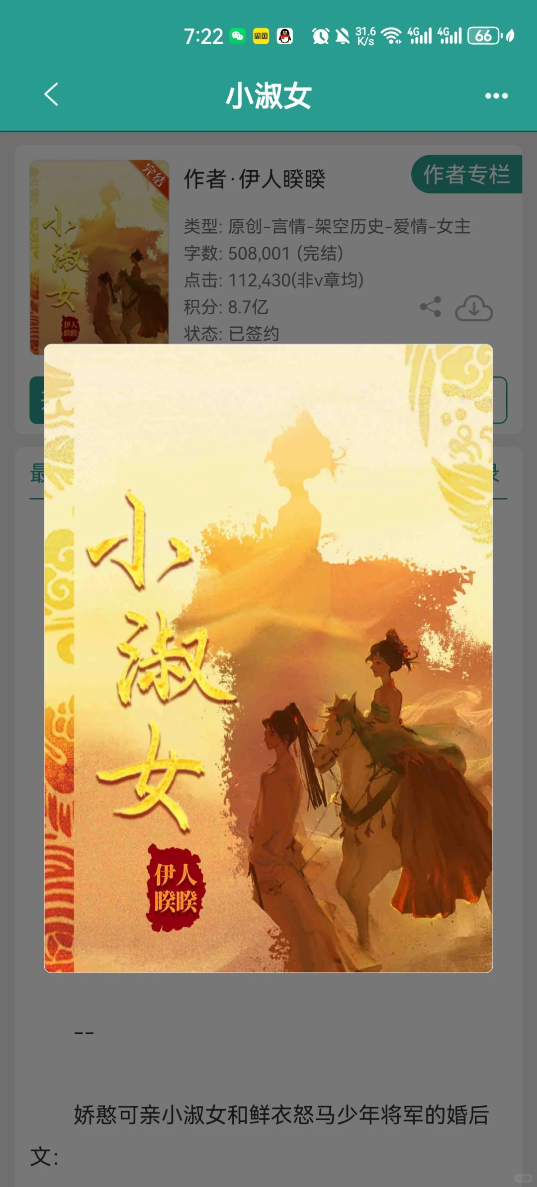 妹感十足的窈窕淑女VS鲜衣怒马少年将军！
