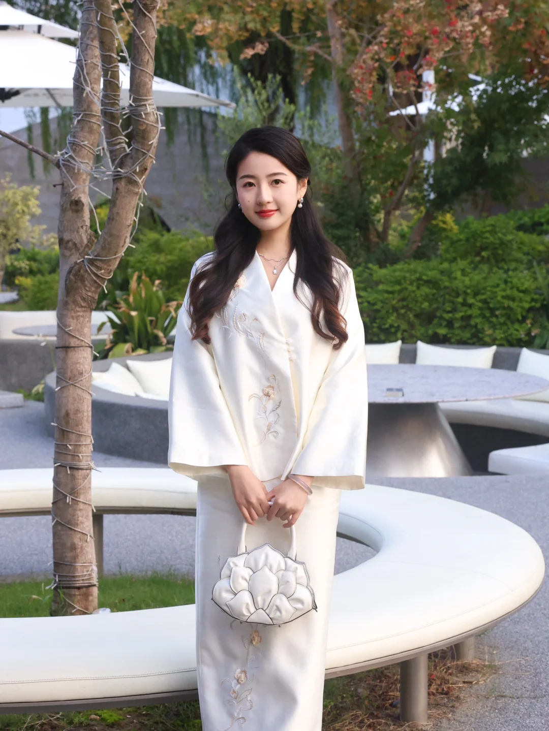 谁懂～圆脸搭新中式的娇俏感